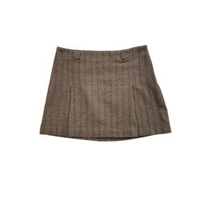 The Limited Y2K A Line Button Academia Skirt